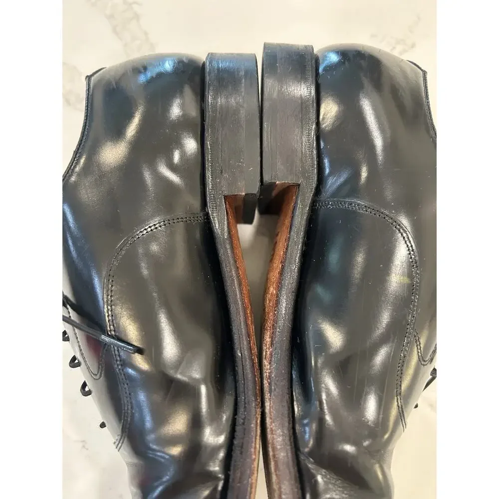 Johnston‎ & Murphy Melton Men's Cap Toe Black Leather Dress Shoes Oxfords Sz 11D